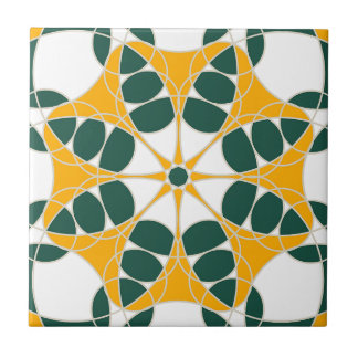 Azulejo Amarillo y Verde Fliese