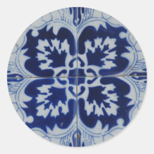 Azulejo-Aufkleber Runder Aufkleber