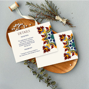 Azulejo Blau Begleitkarte