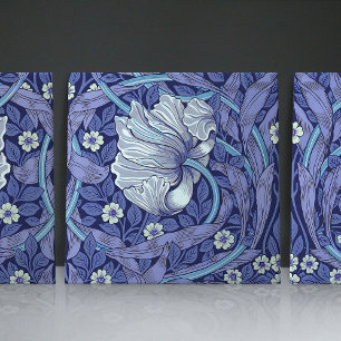 Azulejo Blau Pimpernel Nahtlos 2/2 William Morris Fliese
