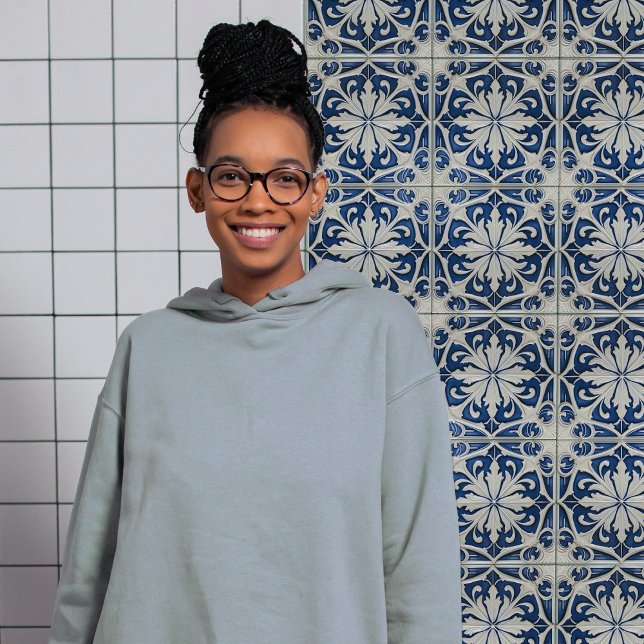 Azulejo Blau und Weiße Symmetrie Fliese (Von Creator hochgeladen)