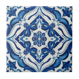 Azulejo Blau-Weiß-Mosaik vintage Großhandel Fliese