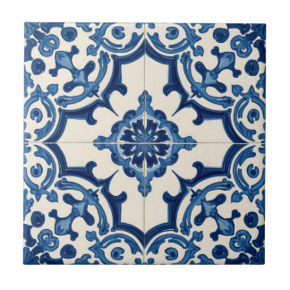 Azulejo blue and white mosaic vintage bulk fliese