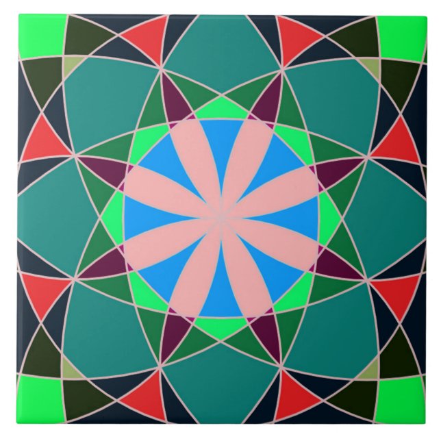 Azulejo de cerámica de colores fliese (Vorderseite)