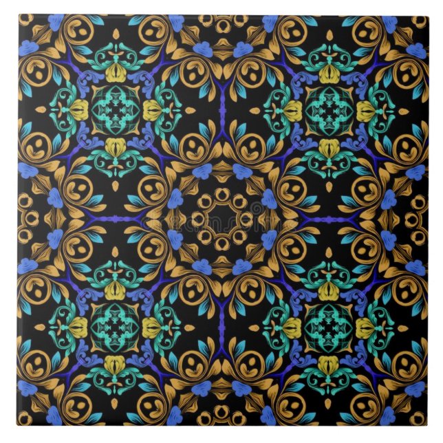 Azulejo de cerámica estilo barroco  fliese (Vorderseite)