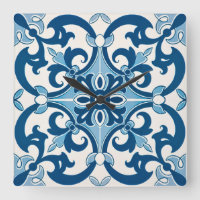 Azulejo Fleur De Lis Style Pattern