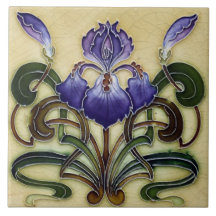 Azulejo Fliesen im Jugendstil dekorativer Kamin