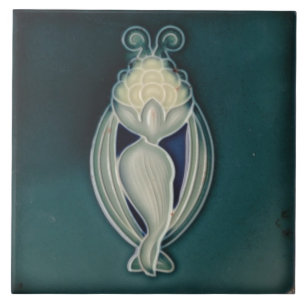 Azulejo Fliesen im Jugendstil dekorativer Kamin