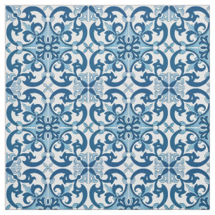 Azulejo Lilie Style Pattern Stoff
