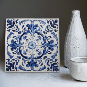 Azulejo Lisbon Gemustert Talavera Keramik Design Fliese