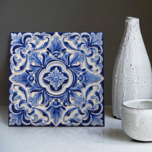 Azulejo Lisbon Gemustert Talavera Keramik Design Fliese