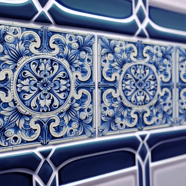 Azulejo Lisbon Gemustert Talavera Keramik Design Fliese (Von Creator hochgeladen)