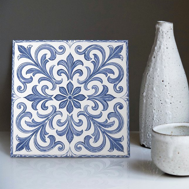 Azulejo Lisbon Gemustert Talavera Keramik Design Fliese (Von Creator hochgeladen)