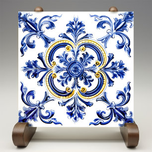 Azulejo Lisbon Gemustert Talavera Keramik Design Fliese