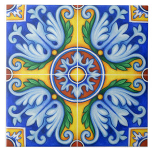 Azulejo Lisbon Gemustert Talavera Keramik Design Fliese