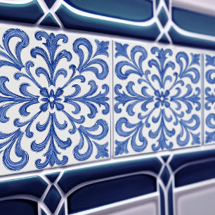 Azulejo Lissabon Gemustertes Talavera-Keramikdesig Fliese