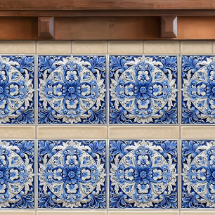 Azulejo Lissabon gemustertes Talavera-Keramikdesig Fliese