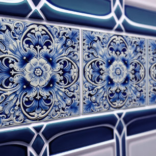 Azulejo Lissabon gemustertes Talavera-Keramikdesig Fliese