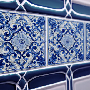 Azulejo Lissabon gemustertes Talavera-Keramikdesig Fliese