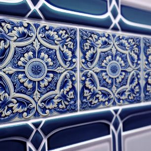 Azulejo Lissabon gemustertes Talavera-Keramikdesig Fliese