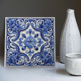 Azulejo Lissabon gemustertes Talavera-Keramikdesig Fliese