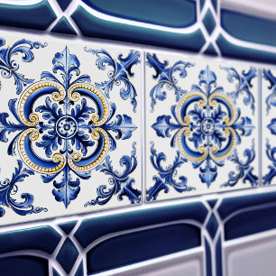 Azulejo Lissabon gemustertes Talavera-Keramikdesig Fliese