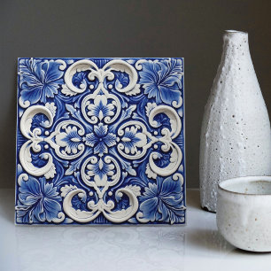 Azulejo Lissabon Musterdesign aus Talavera-Keramik Fliese