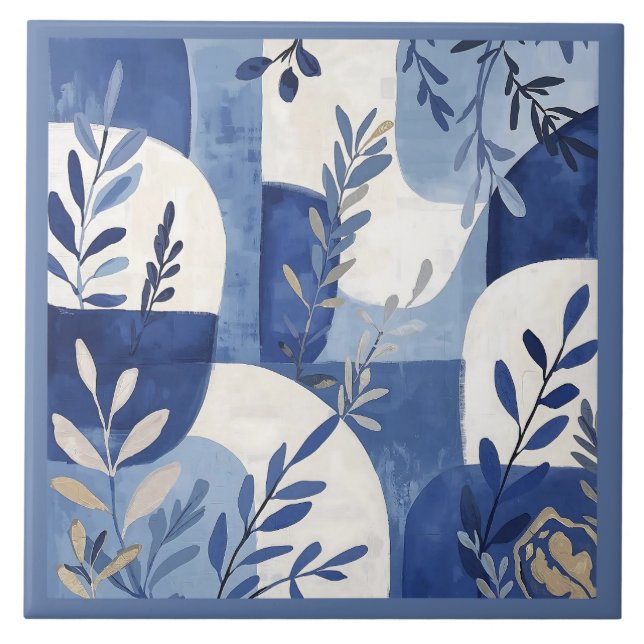 Azulejo Mediterranean Blue Fliese (Vorderseite)