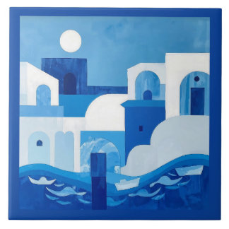 Azulejo Mediterranean Blue Fliese