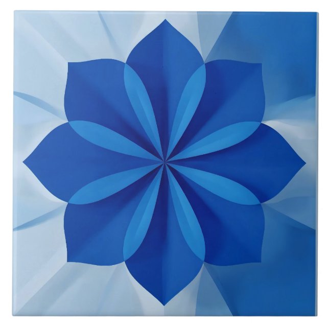 Azulejo Mediterranean Blue Fliese (Vorderseite)