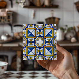 Azulejo Pattern Authentic Portuguese Home Accent Fliese
