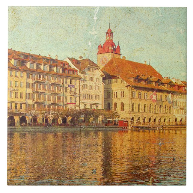 Azulejo Polaroids from Lucerne Fliese (Vorderseite)