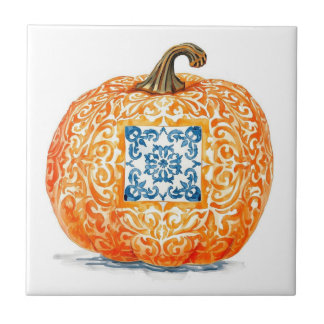 Azulejo pumpkin orange mosaic vintage bulk fliese