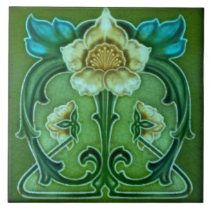 Azulejo Tile Art nouveau style dekoration fireplac Fliese