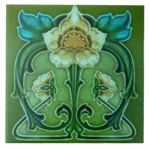 Azulejo Tile Art nouveau style dekoration fireplac Fliese