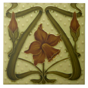 Azulejo Tile Art nouveau style dekoration fireplac Fliese
