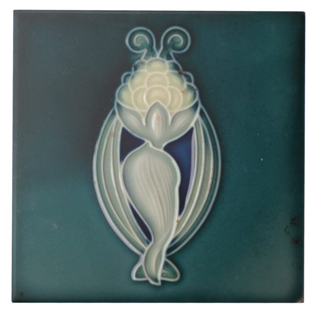 Azulejo Tile Art nouveau style dekoration fireplac Fliese (Vorderseite)
