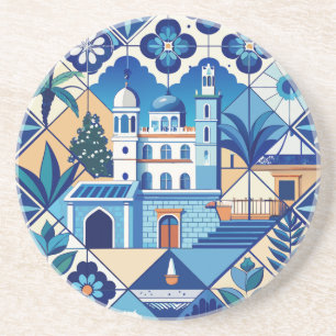 Azulejo Tiles Pattern Getränkeuntersetzer