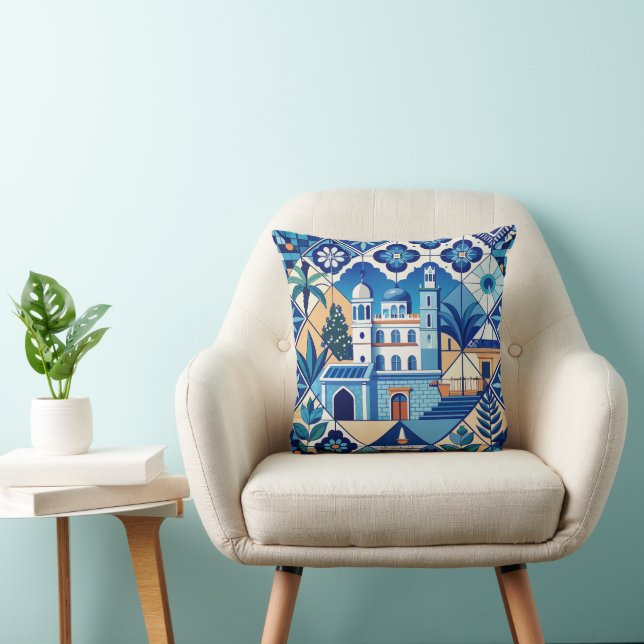 Azulejo Tiles Pattern Kissen (Stuhl )
