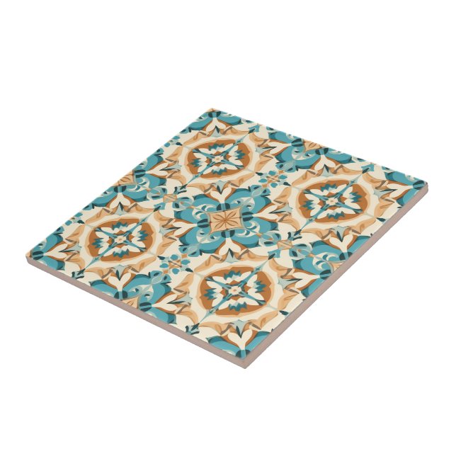 Azulejo Turquoise Mocha Delight Fliese (Seite)