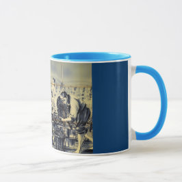 Azulejo Wine Picking Tasse