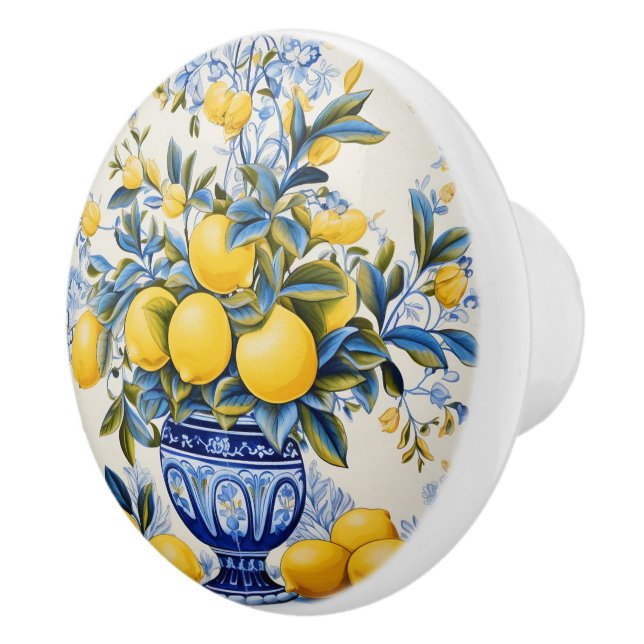 💙 💛 Azulejos Amalfi Charm Keramikknauf (Rechts)