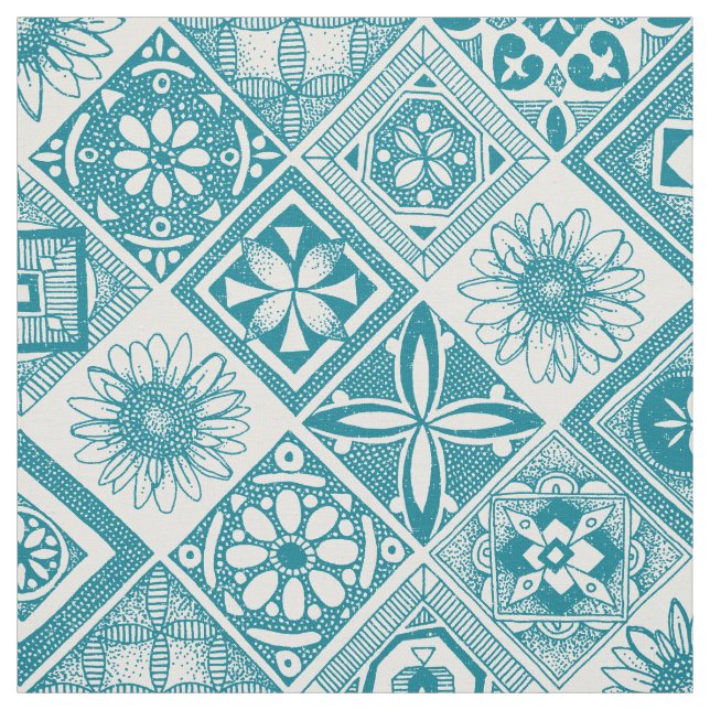 Azulejos blau stoff (Muster)