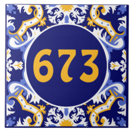 Azulejos, blau und gelb fliese