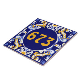 Azulejos, blau und gelb fliese