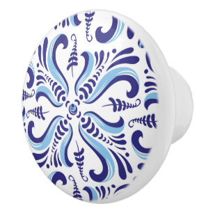 Azulejos Blumenmuster Keramikknauf