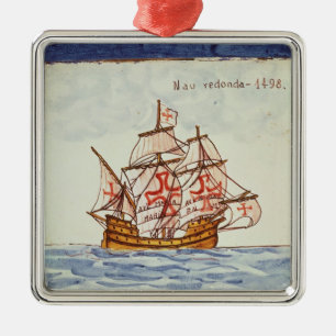 Azulejos Fliese, die ein Schiff, von Sagres Ornament Aus Metall