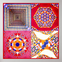 Azulejos Geometric Tiles mit einer CG-Drehung