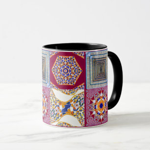 Azulejos Geometric Tiles mit einer CG-Drehung Tasse