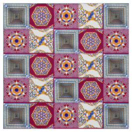 Azulejos mit einer modernen Drehung Stoff
